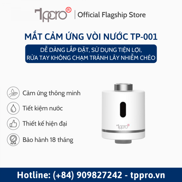 Giới thiệu bạn sản phẩm Đầu vòi cảm ứng TP-001 TPPRO 1